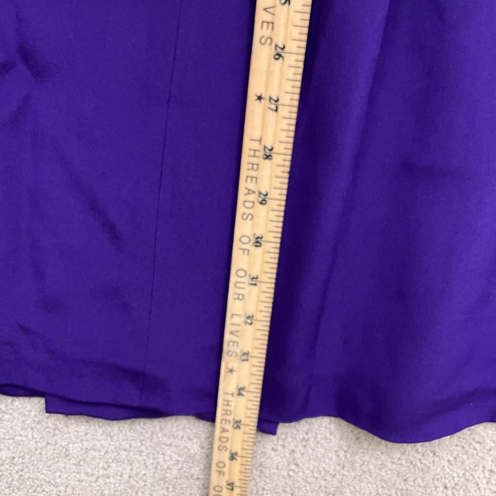 Gillian Dress Womens‎ 4 Purple Sweetheart Silk Pleat Formal Party VTG - Picture 10 of 12